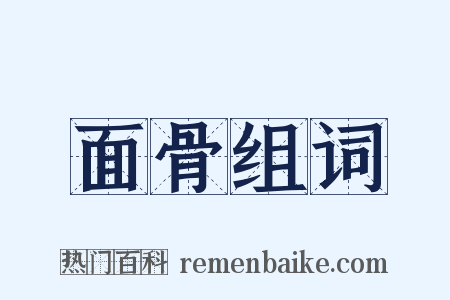 面骨组词是什么意思的图片